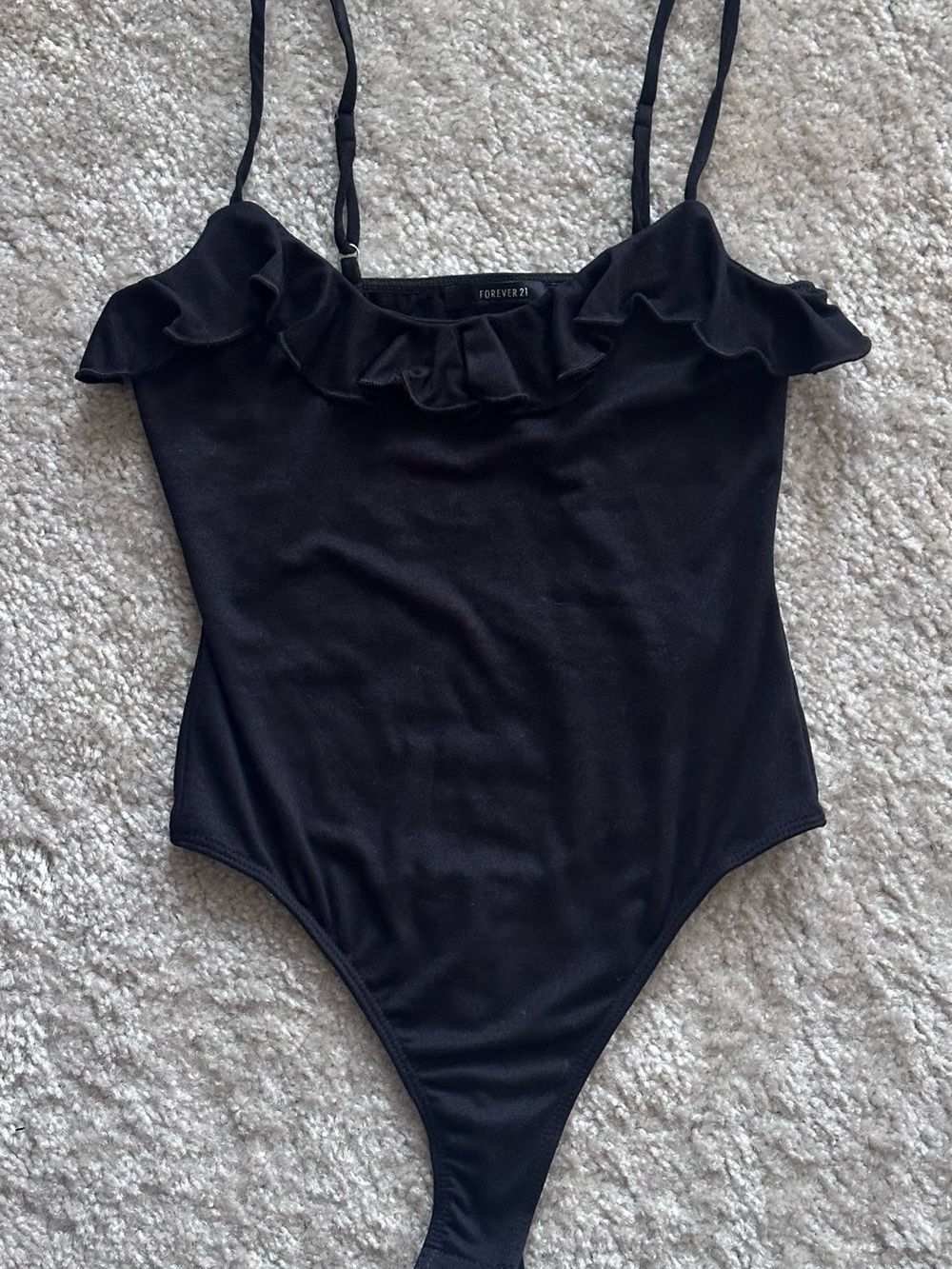 Forever 21 - Ruffle-Trim Cami Bodysuit
